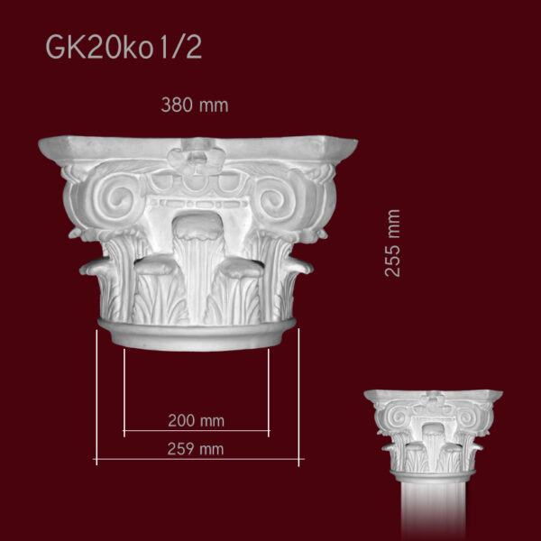 Głowica koryncka kolumny GK20ko 1/2 - master corgips